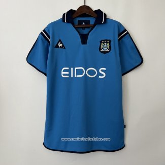 Camisola 1º Manchester City Retro 2001-2002