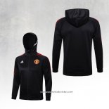 Jaqueta Hoodie Manchester United 22/23 Preto