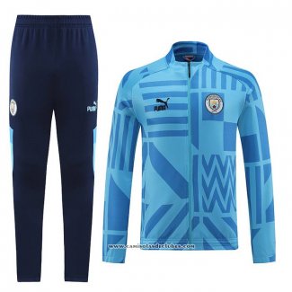 Jaqueta de Treinamento Manchester City 22/23 Azul Claro