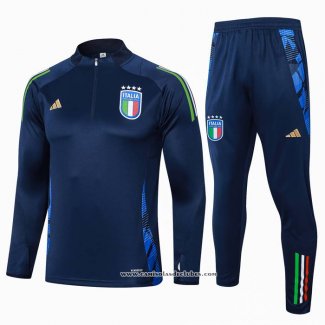 Sueter de Treinamento Italia 24/25 Crianca Azul