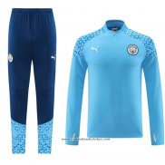 Sueter de Treinamento Manchester City 2023/24 Azul Claro