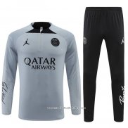 Sueter de Treinamento Paris Saint-Germain Jordan 22/23 Cinza