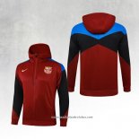 Jaqueta Hoodie Barcelona 24/25 Vermelho