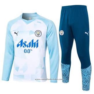 Sueter de Treinamento Manchester City 2024 Azul y Branco