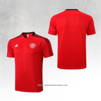 Camisola Polo del Manchester United 22/23 Vermelho