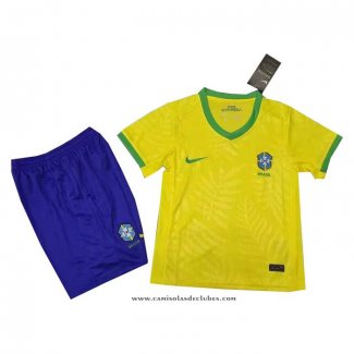 Camisola 1º Brasil 2023 Crianca