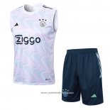 Fato de Treino Ajax 23/24 Sin Mangas Branco