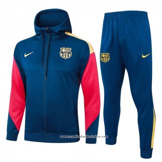 Fato de Treino Hoodie Barcelona 24/25 Azul