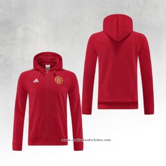 Jaqueta Hoodie Manchester United 22/23 Vermelho