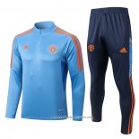 Sueter de Treinamento Manchester United 22/23 Azul