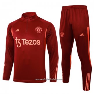 Sueter de Treinamento Manchester United 2023/24 Vermelho