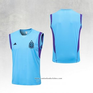 Camisola de Treinamento Argentina 23/24 Sin Mangas Azul