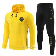 Fato de Treino Hoodie Paris Saint-Germain Jordan 2023 Crianca Amarelo