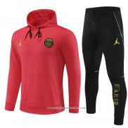 Fato de Treino Hoodie Paris Saint-Germain Jordan 2023 Crianca Vermelho