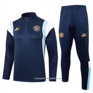 Sueter de Treinamento Manchester City 2023/24 Azul Oscuro