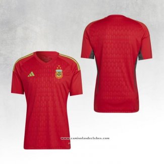 Camisola Argentina Goleiro 2022 Vermelho