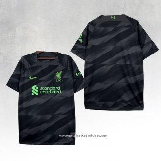 Camisola Liverpool Goleiro 23/24 Preto Tailandia