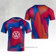 Camisola Pre Match del Estados Unidos 2024 Azul y Vermelho