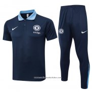 Conjunto Polo del Chelsea 2024/25 Azul