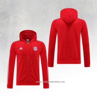 Jaqueta Hoodie Bayern de Munique 22/23 Vermelho